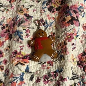 Bath & Body Works Gingerbread Man Keychain with Red Scarf